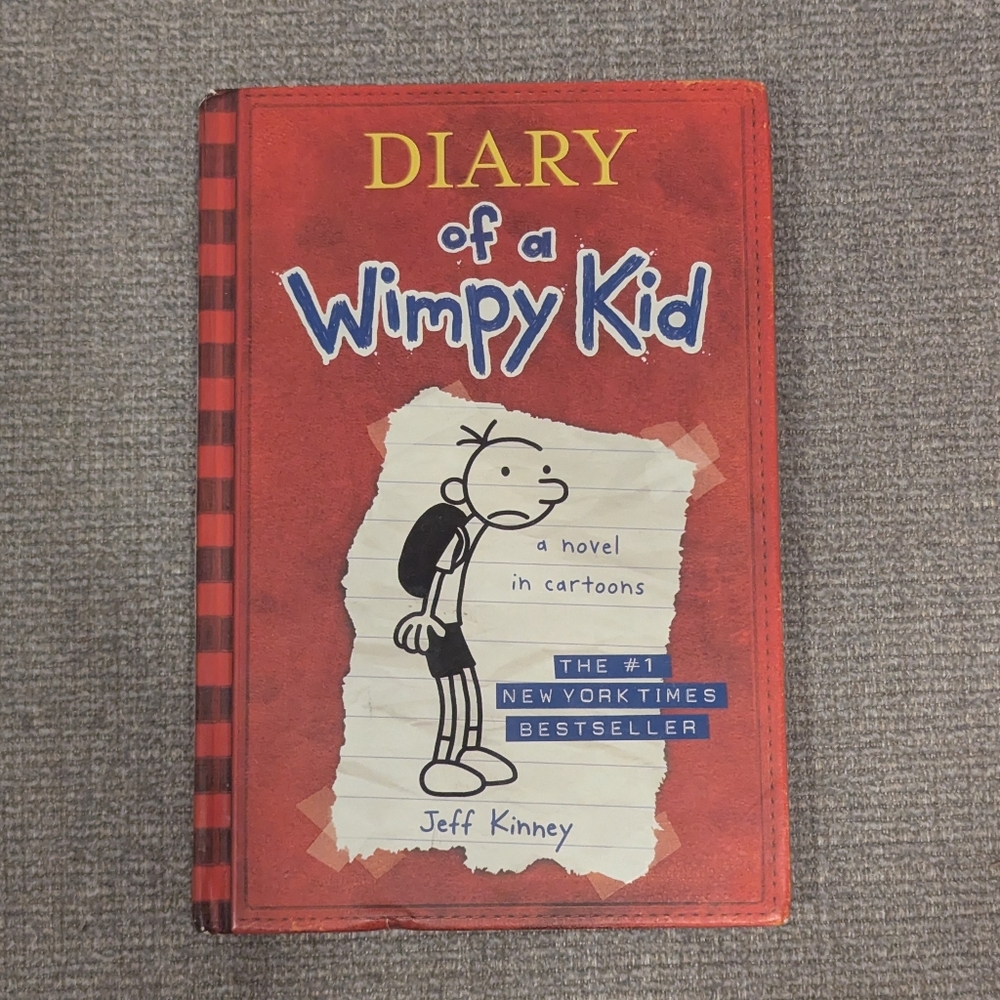 Diary of a Wimpy Kid Book 1 Hardcover Jeff Kinney Kids Chapter Book Novel